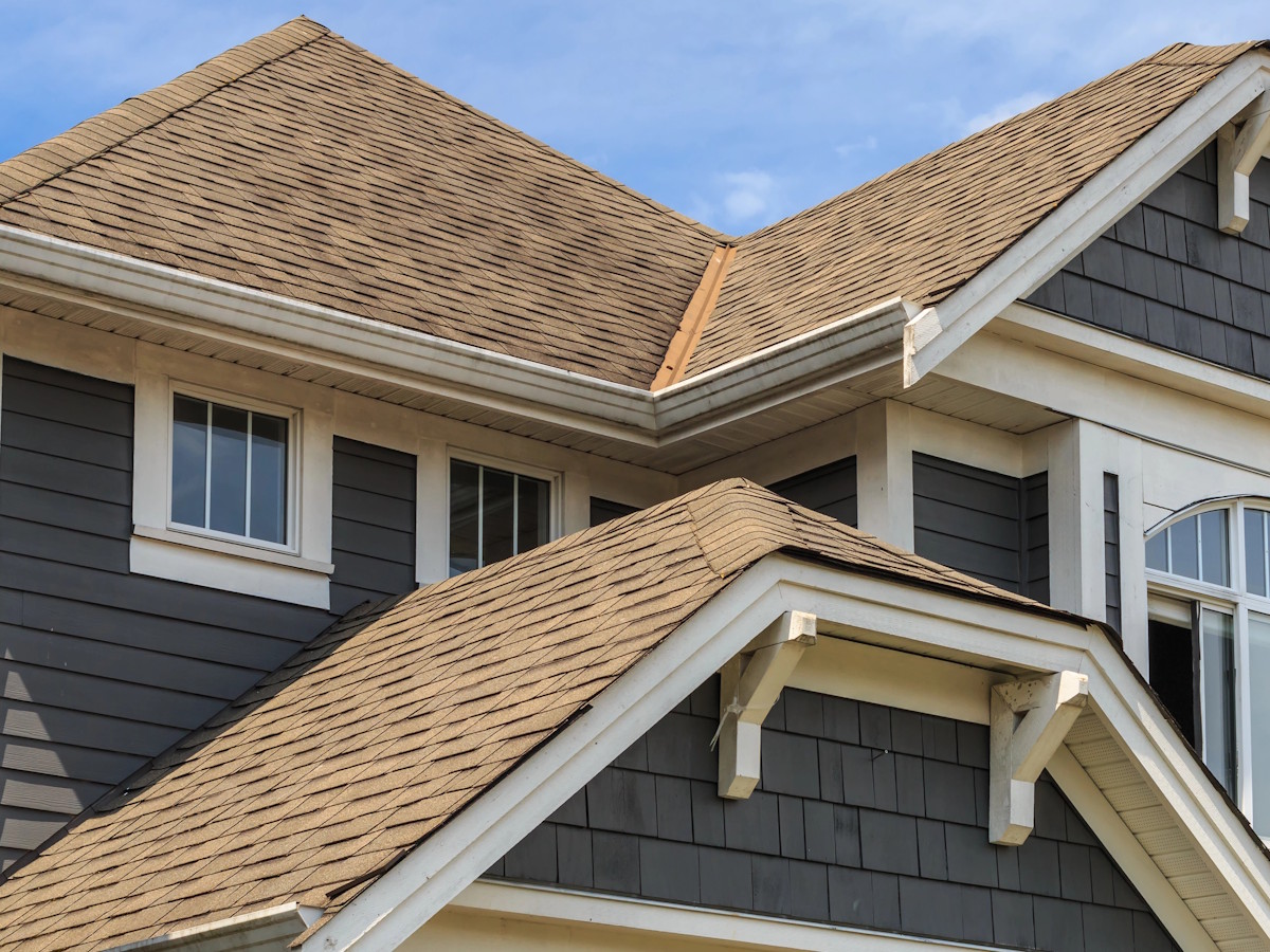 Roofing and Siding New roof shingle installation